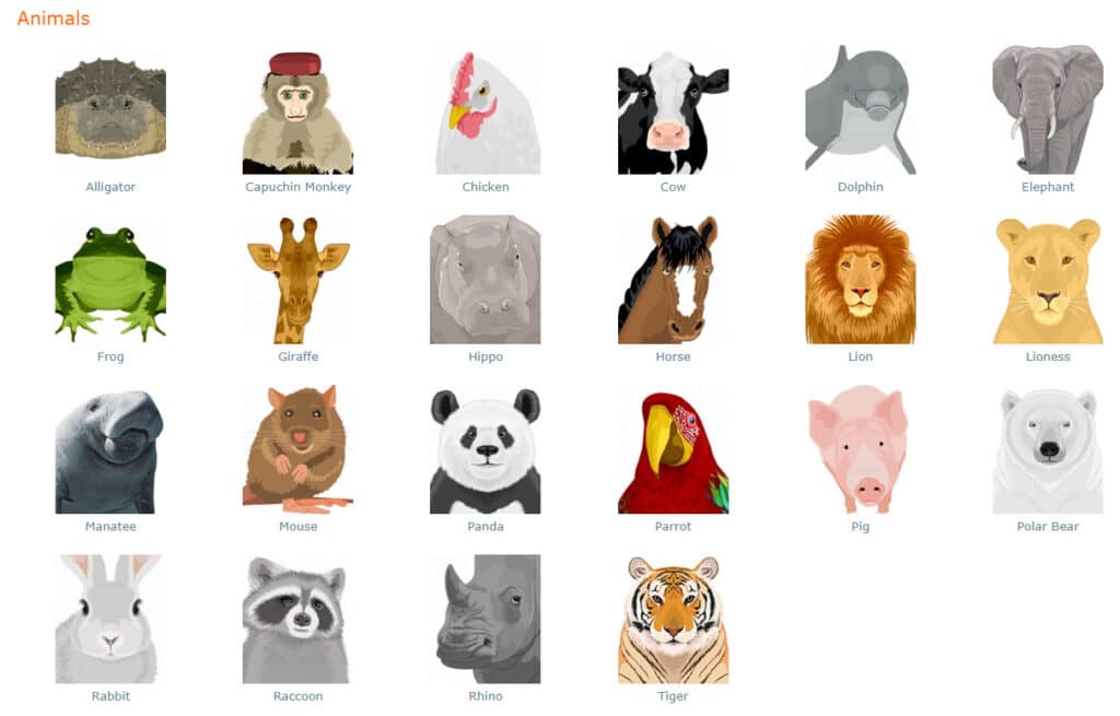 Avatars Animals