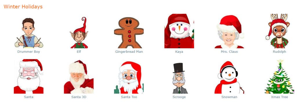 Avatars Winter Holidays