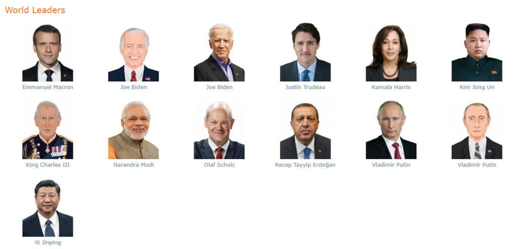 Avatars World Leaders